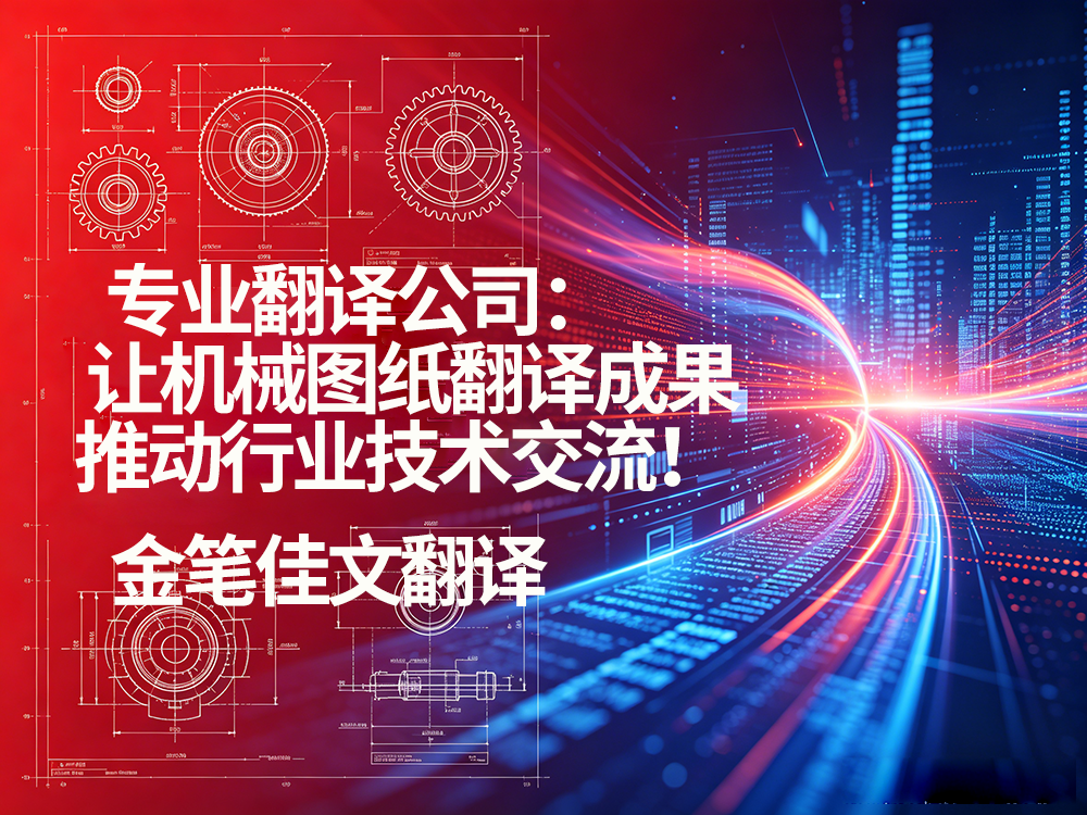 专业翻译公司：让机械图纸翻译成果推动行业技术交流！