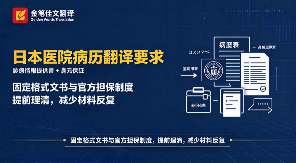 日本医院病历翻译要求：诊疗信息提供书格式与身元保证制度解析